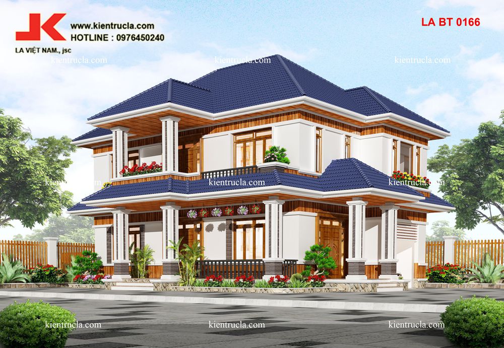 biệt thự 2 tầng hiện đại bt0166