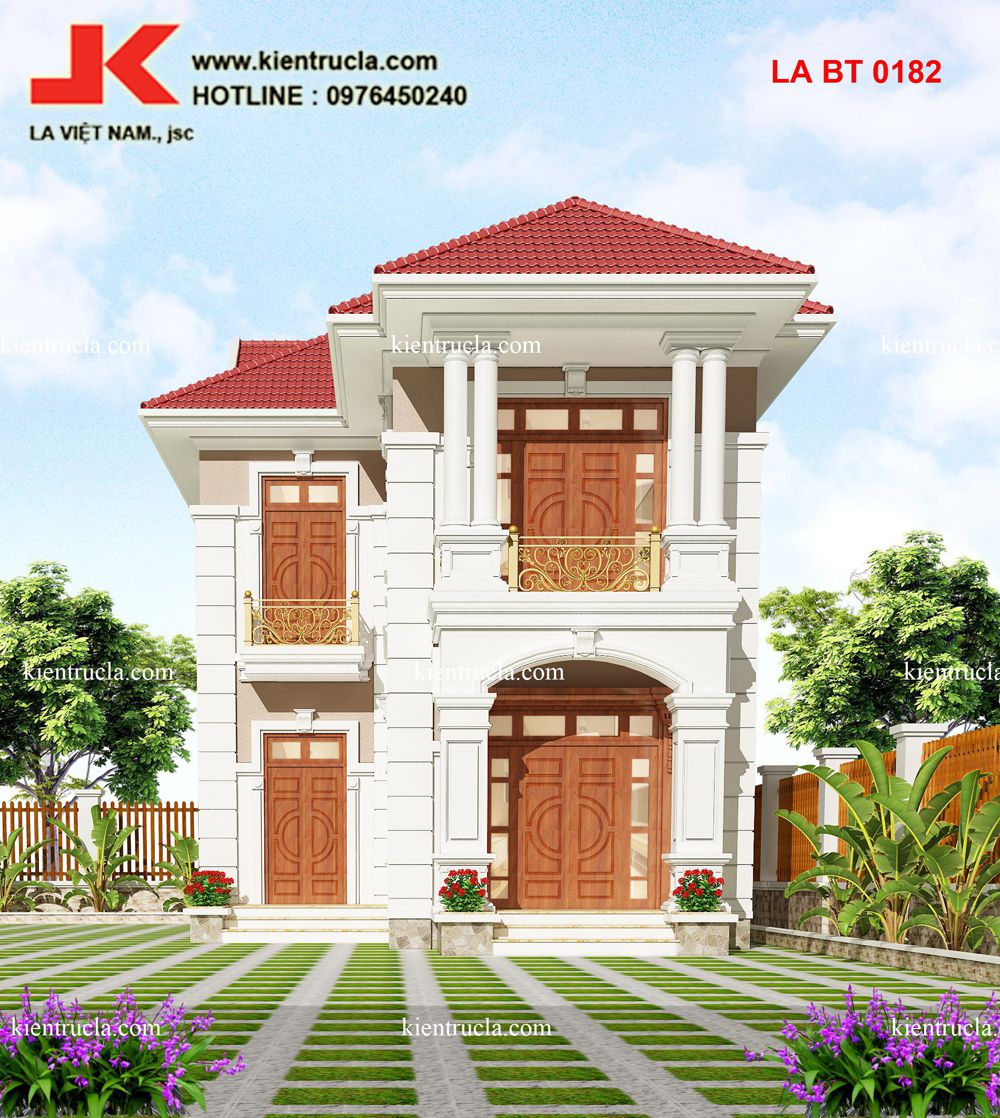 biệt thự 2 tầng tân cổ điển góc 3