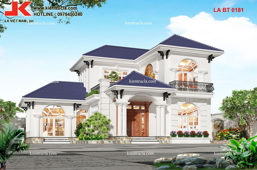biệt thự 2 tầng tân cổ điển