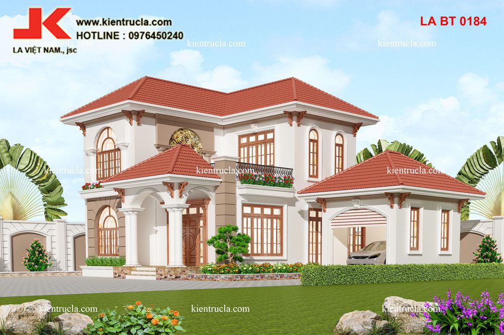 biệt thự 2 tầng tân cổ điển góc 3
