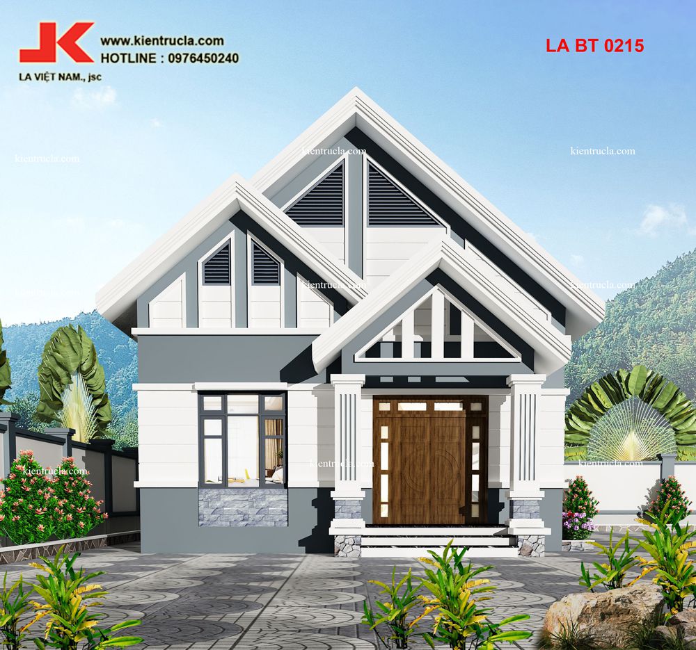 nhà vườn 1 tầng 3 phòng ngủ 0215
